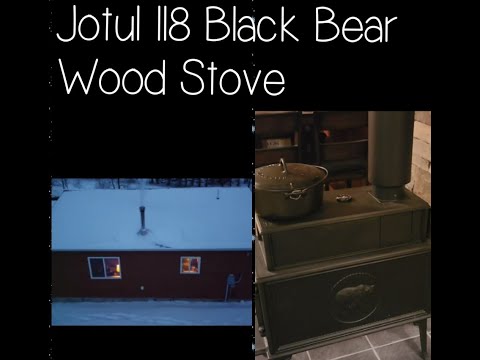 Jotul 118 Black Bear Wood Stove - YouTube