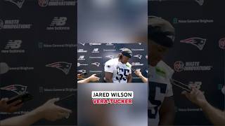 Jared Wilson says Alijah Vera-Tucker’s footwork is like a dancing bear 🤣🔥 #patriots #nfl #shorts