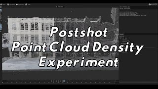 "Postshot Point Cloud Density Experiment" 3D Gaussian Splatting