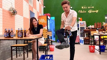 how to open beer by bottle, Hướng Dẫn Gái Xinh Các Cách Khui Bia Bằng Chai Bia Kiểu TikTok Mới Nhất