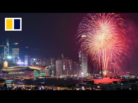 Fireworks light up Hong Kong’s skies after 5-year wait