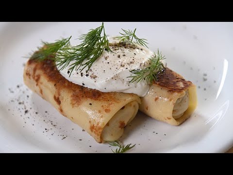 Блинчики с мясом и творогом. Панкейки с беконом и кленовым сиропом. Жареный творог с фруктами