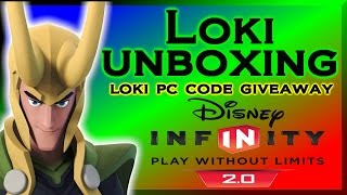 Disney Infinity 2.0 Loki Unboxing - LOKI PC Code Giveaway By DisneyToyCollector