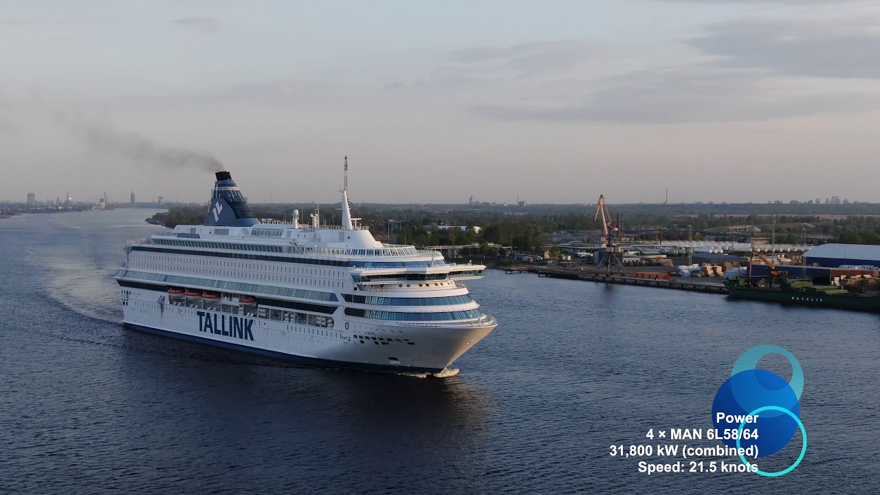 SILJA EUROPA 1 MAY 2019 PORT RIGA. DJI MAVIC 2 ZOOM