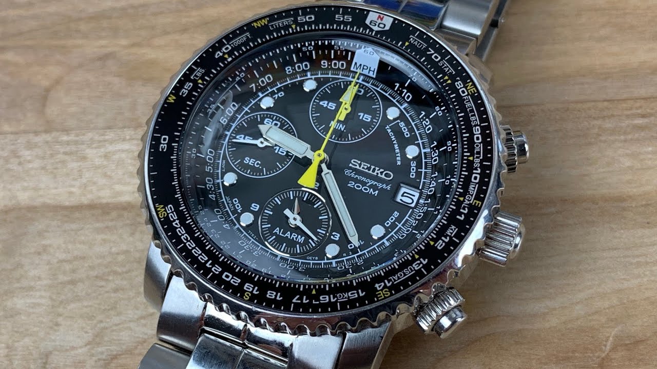 Seiko sna411 chronograph - YouTube