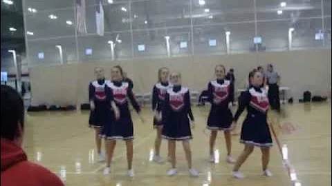 Indianapolis Wildcats JV cheer-leading halftime