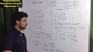 Exercise 8.4 Question 5 part 6. Ex 8.4 Q5 (vi). Prove that root (1+sin theta/1-sin theta)=sec theta+