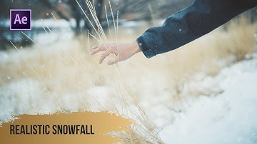 How To Create Realistic Snowfall In Adobe After Effects In 60 Seconds