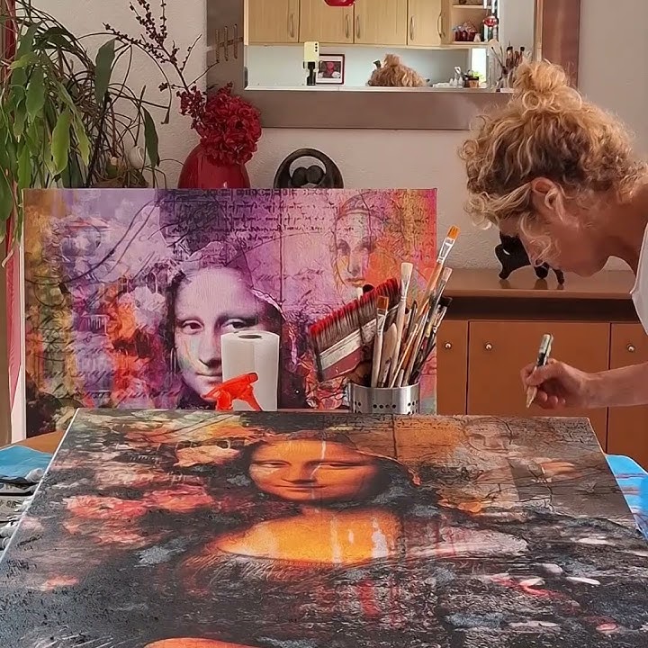 My Mona Lisa's - Adelia Artworks