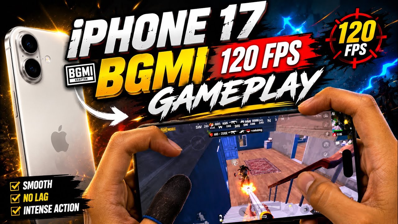 iPhone 17 BGMI : 120 FPS GAMEPLAY | NEW 4.4 UPDATE 🥶 - YouTube