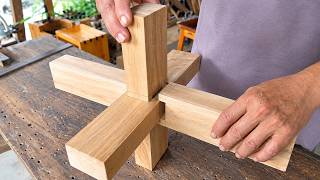 Strong Handmade Japanese Carpenter Wood Joints Without Nails, Screws, or Bolts