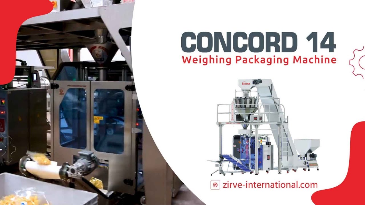 Concord 14 Weighing Packing Machine (Snacks, Chips) #Packaging - YouTube