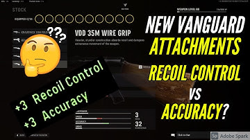 NEW Attachments in Vanguard!! Accuracy VS Recoil Control + Hidden Mechanic??
