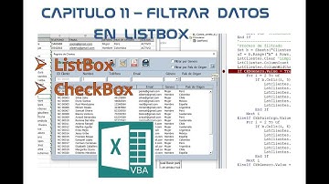 1️⃣1️⃣➖✅FILTRAR DATOS EN LISTBOX ▶️ EXCEL - VBA (VISUAL BASIC PARA APLICACIONES)🟩