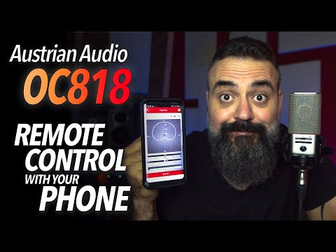 REMOTE CONTROL this Microphone with your PHONE - Austrian Audio OC818 (review & walkthrough)