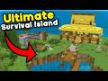 I Built the ULTIMATE Survival Island Minecraft Bedrock 1.21 (2025)