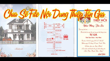 Thiệp Tân Gia / Chia Sẽ Cách Thay Đổi Nội Dung Cho Người Mới Bắt Đầu / THIỆP CƯỚI Làn Gió Mới #6