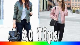 20 Style Tips On How To Wear Bomber Jackets