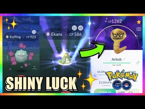 RANDOM SHINY EKANS CAUGHT + SHINY KOFFING CAUGHT IN POKEMON GO! (FIRST SHINY ARBOK EVOLUTION)