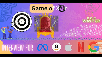 Game Of Xor | Geeks for geeks