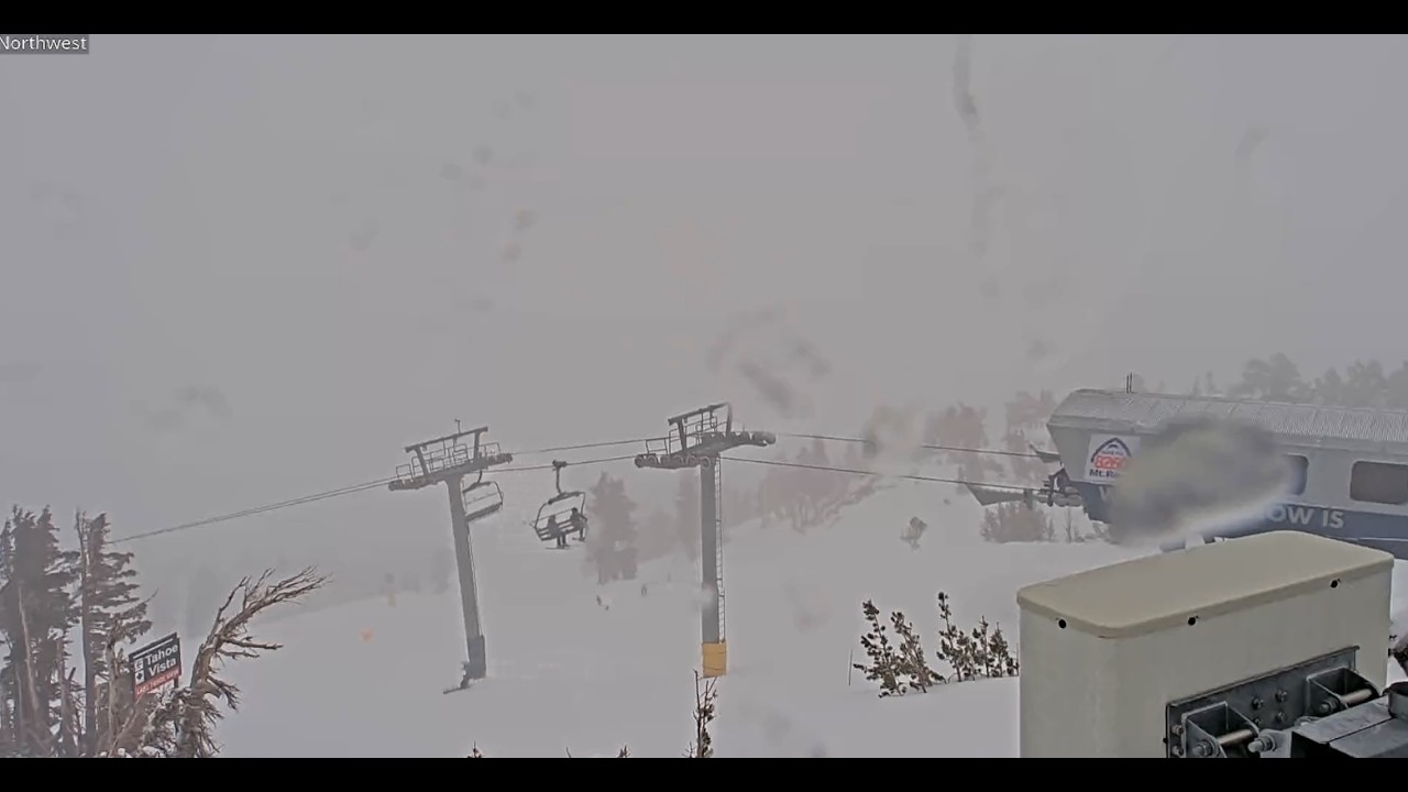 Winter storm slams Lake Tahoe area