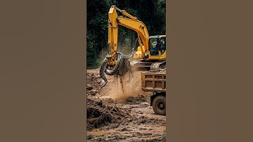 Excavator Finds Huge Python Nest Hidden Underground #excavator #excavatorheavyequipment #heavyequipm