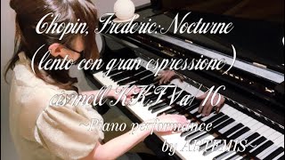 Chopin, Frederic:Nocturne (lento con gran espressione) cismoll KK.IVa/16