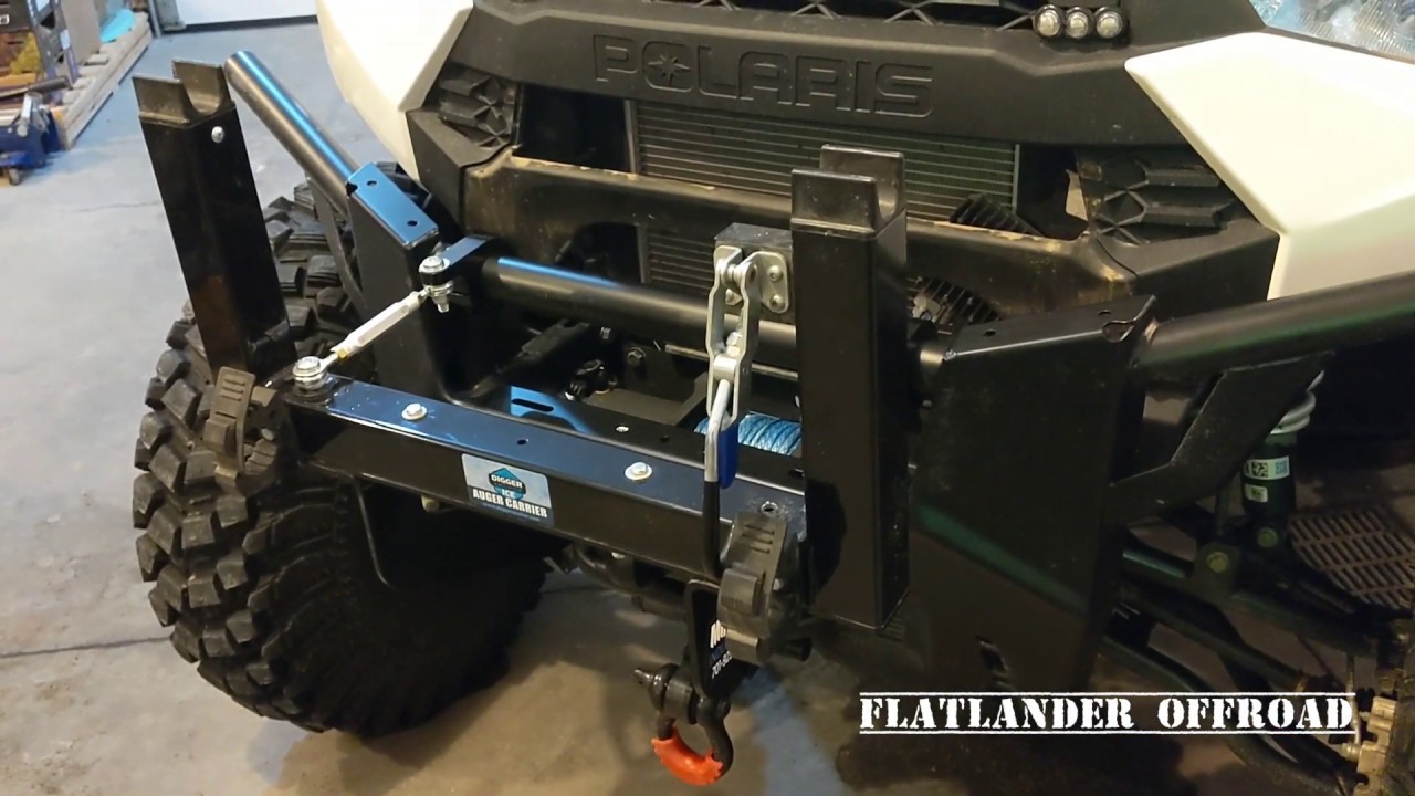 Auger mount reinforcement for Polaris Ranger 1000 XP 