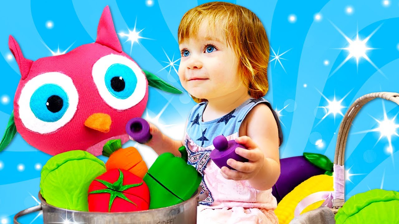 Kids learn vegetables with toys Family fun videos YouTube