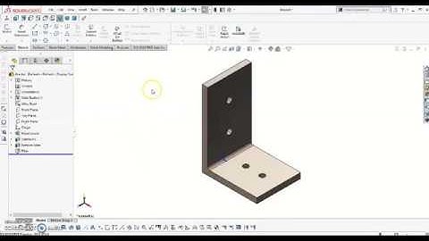 SolidWorks - L Shaped Bracket