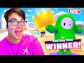 My FIRST WIN on Fall Guys... (with reaction)