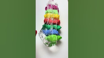 Satisfying clear slime and clay ASMR #slime #asmr #slimeasmr #satisfying #slimevideos