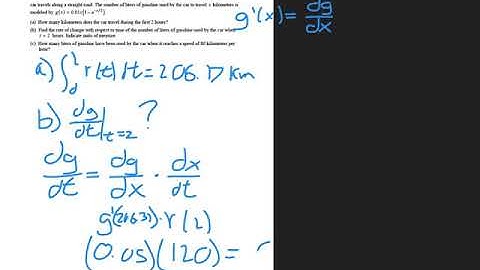 AP Calculus 2008 form B FRQ 2
