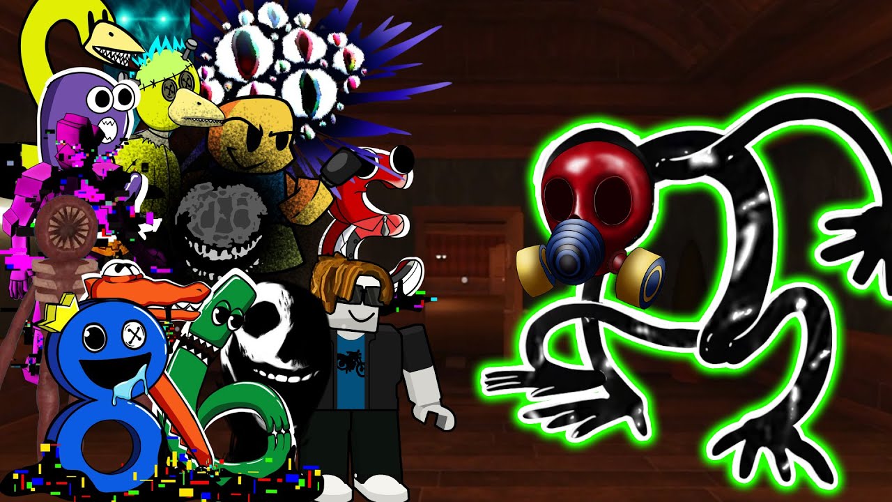 FNF Doors (Chapter 2) But Everyone Sings It 🎶 Roblox Doors x Rainbow Friends Chapter 2 (FNF New