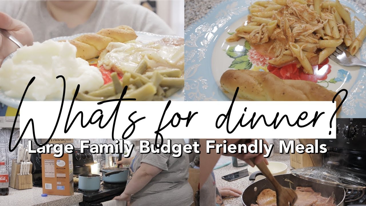 What’s for dinner | large family budget friendly meals | easy crock pot