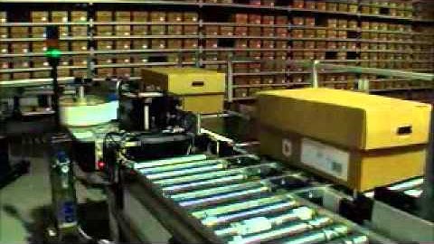 Print & Apply Solutions - Tamp and Blow label applicator solution demo for box tray