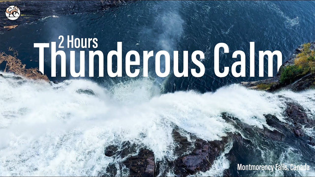 Montmorency Falls in Quebec | 2 Hours of Relaxing Waterfall Ambience & Nature Sounds