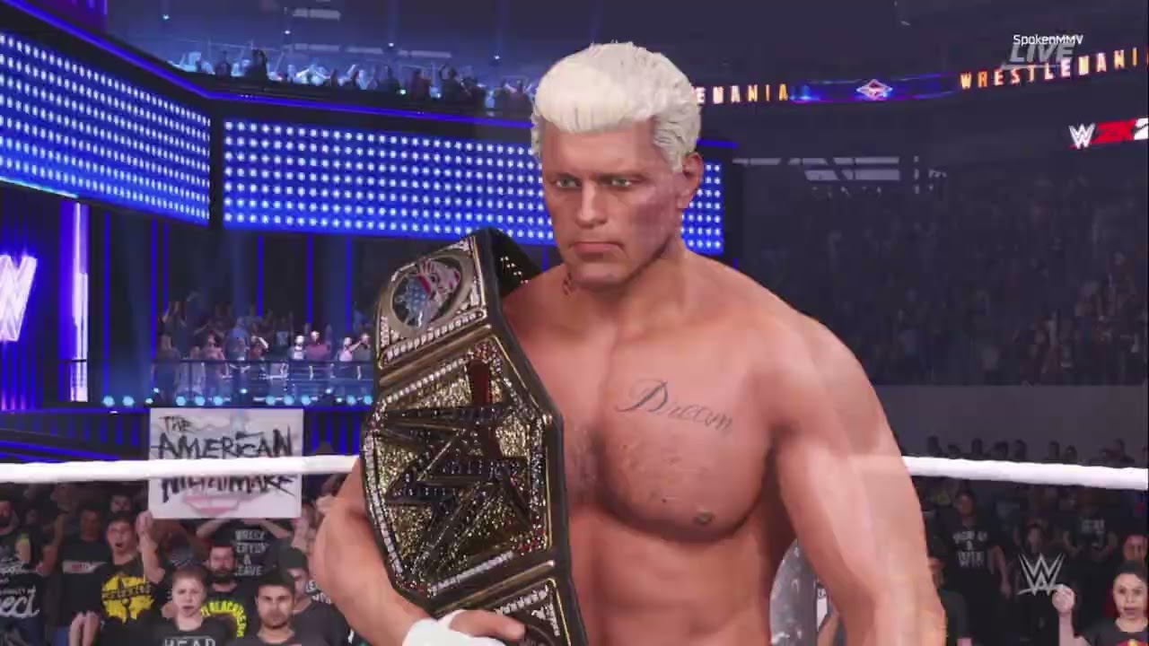 WWE 2K25 (Series S): Undisputed Championship Match ft. Rhodes WM 41 DLC, Cena