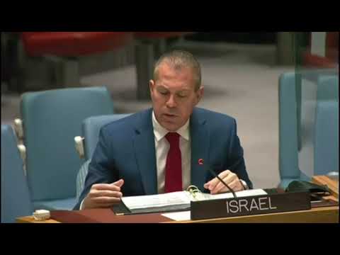 Israel's Ambassador Erdan Blasts UN Security Council During Discussion on Middle East