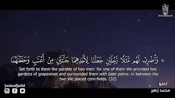 سورة الكهف بصوت القارئ محمد زهير