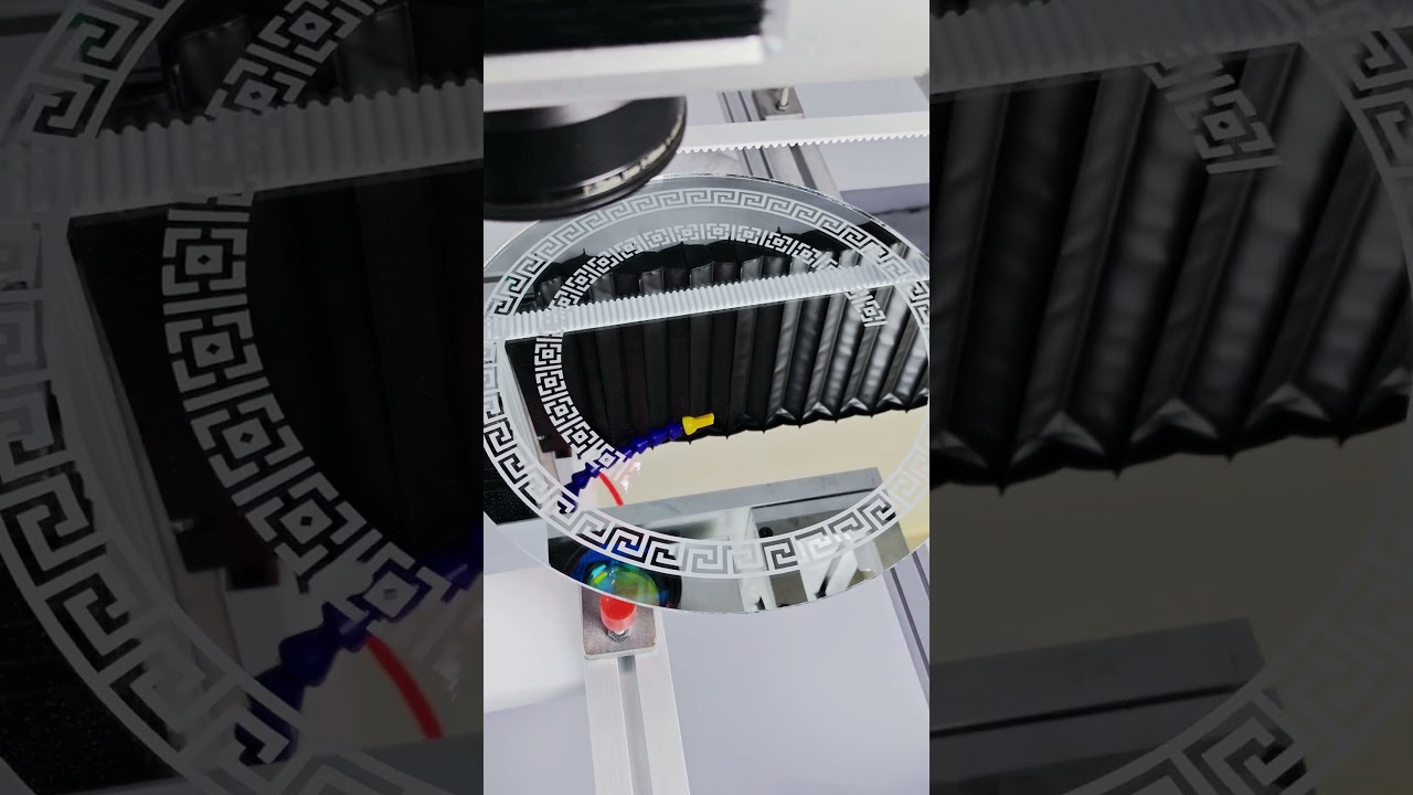 LED Mirror Laser Engraving Machine glass mirror laser engraving equipment  for glass solution
