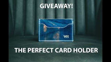 How to Make The Perfect Shell Cordovan Leather EDC Card Holder GIVEAWAY- [ASMR-ish] - WILL HODGES
