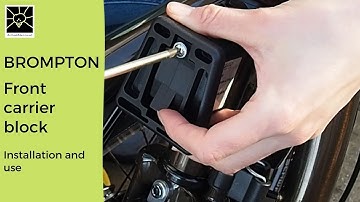Brompton front carrier block - installation and use