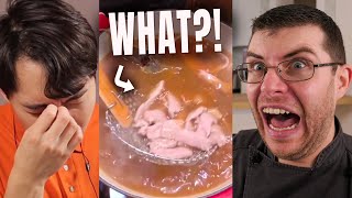 Pro Chef Reacts.. To Uncle Roger HATING Rachael Ray's PHO!
