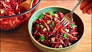 Свёкла, яблоко, морковь. Я готовлю этот салат каждую неделю! Полезный,здоровый,легкий рецепт.