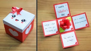 Beautiful handmade Happy Valentine's day card idea 💗 /DIY greeting card || ทำการ์ดเซอร์ไพรส์เองง่ายๆ