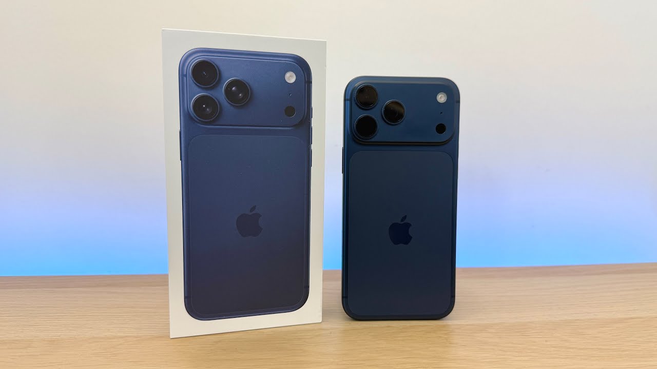 iPhone 17 Pro Max Deep Blue Unboxing + Colour, Cases & Aluminium
