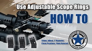 Vector Optics // How to Use X-Accu™ Elevation Adjustable Scope Rings