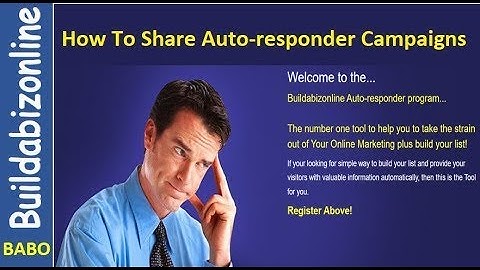 How to copy a Responder Campaign at Buildabizonline