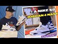 Nike Air Jordan SB4 Navy Review, Story, On foot + Sizing. Are These Better Than The Pine Green SB4?